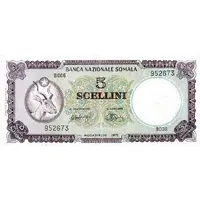 5 Scellini / 5 Somali Shillings