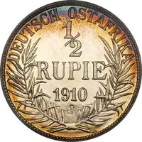 1/2 Rupie - Wilhelm II