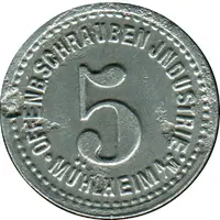 5 Pfennig - Mühlheim am Main Schrauben Industrie