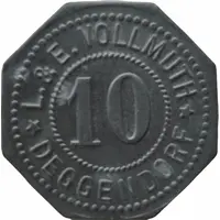 10 Pfennig - Deggendorf L. and E. Vollmuth