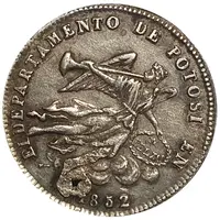 1 Sol - Manuel Isidoro Belzú Rotonda de Sucre - Monetary Medal