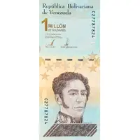1 000 000 Bolívares 200th Anniversary of the Battle of Carabobo