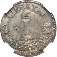 2 Reales Provisional coinage