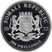 100 Shillings Leopard, Silver