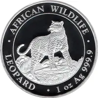 100 Shillings Leopard, Silver