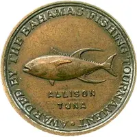 Prize Medal - The Bahamas Fishing Tournament, Allison Tuna