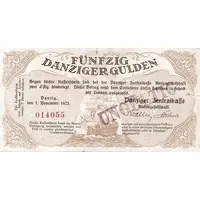 50 Gulden Danziger Zentralkasse
