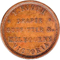 1 Penny - I. Booth Melbourne, Victoria