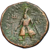 Æ Tetradrachm - Vima Kadphises Bi-lingual