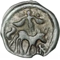 Potin with winged Genius SECISV or SELISV