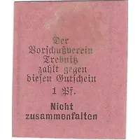 1 Pfennig Kaufmännischer Verein/Vorschußverein, gothic type