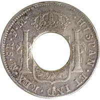 5 Shillings - Charles IIII Holey Dollar