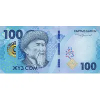100 Som 30 Years of National Currency
