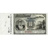 10 Pesos Regent Queen Maria Cristina