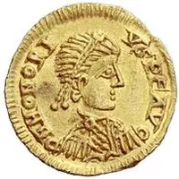 Tremissis in the name of Honorius