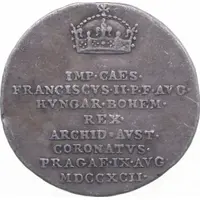 Medal - Coronation of Francis II as a King of Bohemia Prague, 1792