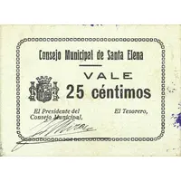 25 Céntimos Santa Elena
