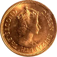 1/2 Cent - Elizabeth II 1st portrait