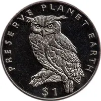 1 Dollar Cape eagle-owl