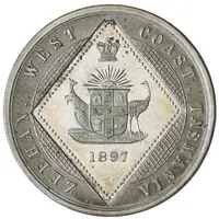 Medalet - Victoria Diamond Jubilee, Zeehan, silver