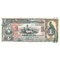 1 Peso Banco de Occidente en Quezaltenango