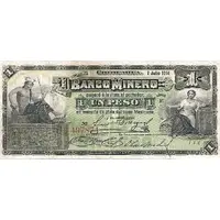 1 Peso El Banco Minero