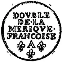 2 Deniers - Louis XIV Nouvelle France, Pattern