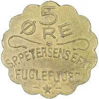 5 Øre S. P. Petersens Eftf, Big letters