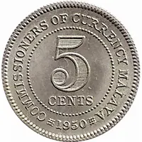 5 Cents - George VI