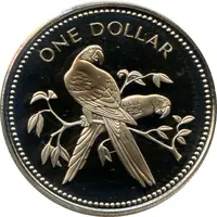 1 Dollar Scarlet Macaw, Copper-Nickel