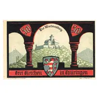 50 Pfennig Wachsenburg-Komitee