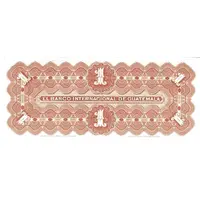 1 Peso El Banco Internacional de Guatemala
