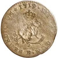 Sol tampé refrappe 2 sols small c variant - Louis XV