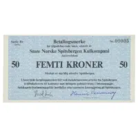 50 Kroner Great Norwegian Spitsbergen Coal Company