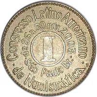 Token - 1st Congresso Latino Americano de Numismática 2003