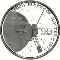 50 Dollars First Flyby of Jupiter