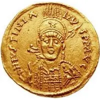 1 Solidus - Witigis / In the name of Justinian I, 527-565 Star to the right