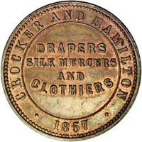 1/2 Penny - Crocker and Hamilton Adelaide, Port Adelaide, Burra Burra