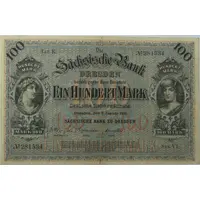 100 Mark Sächsische Bank