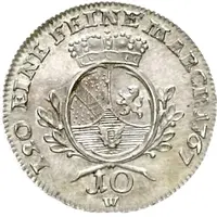 10 Kreuzers - Charles Frederick