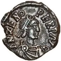 1/2 Siliqua in the name of Zeno Milan mint