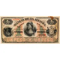 1 Peso Banco de La Alianza