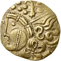 1/2 Stater with tattooed cheek and wolf