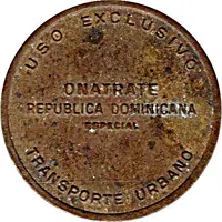Bus Token - ONATRATE Santo Domingo