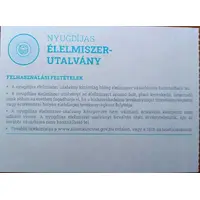 1000 Forint - Élelmiszer utalvány