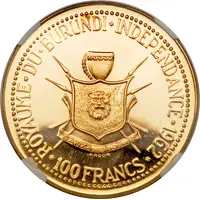 100 Francs - Mwambutsa IV Independence