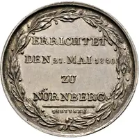 Medal - Erection of the Albrecht Dürer memorial in Nürnberg