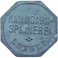 50 Pfennig - Lennep Kammgarn Spinnerei
