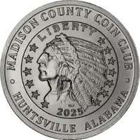 Medal - Madison County Coin Club Huntsville, Alabama