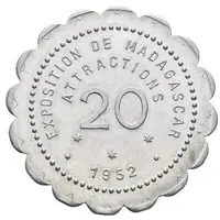 20 centimes - Exposition de Madagascar